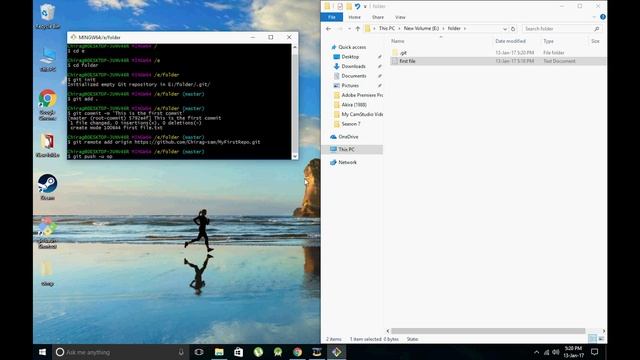 Git 01 - How to upload files to GitHub using git смотреть онлайн