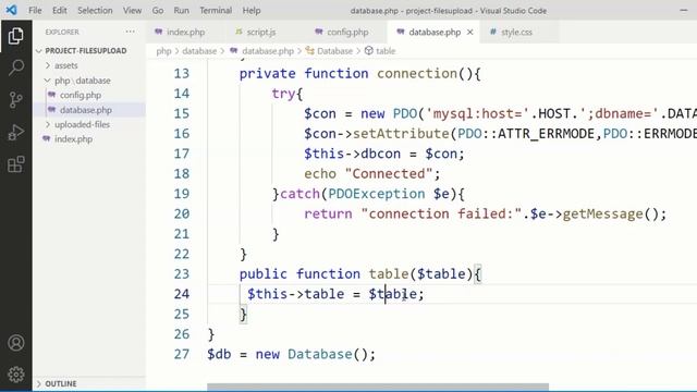 STRUCTURE DATABASE CLASS AND DATABASE SETUP PHP MYSQL - LECTURE 6 - PROJECT IN PHP AJAX - PHP LOGIC смотреть онлайн