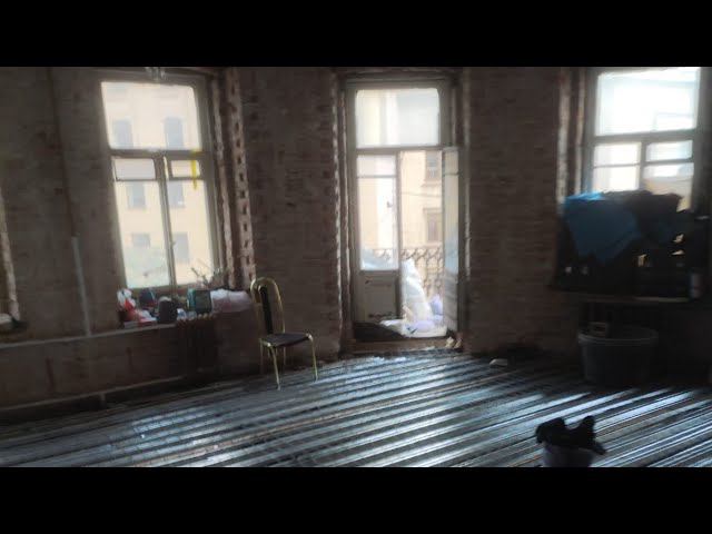 Частичные стяжки в квартирах собственных и коммунальных. Приточка под стяжкой. TimeLapse. Июль 2023 смотреть онлайн