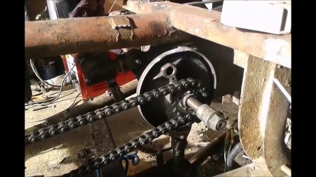 Самодельный детский джип, замена двигателя часть вторая. смотреть онлайн