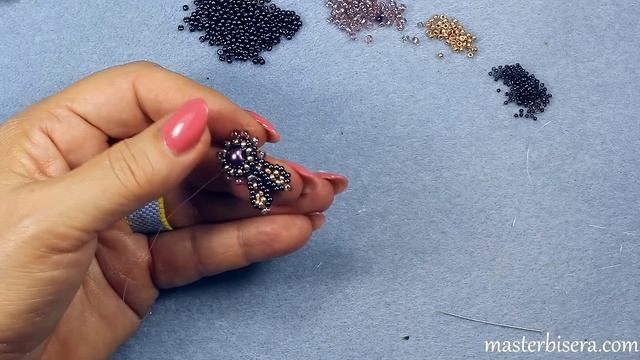 Браслет в виде ЖГУТА из бисера на проволоке с двумя Цветами. [Мастер-класс] смотреть онлайн