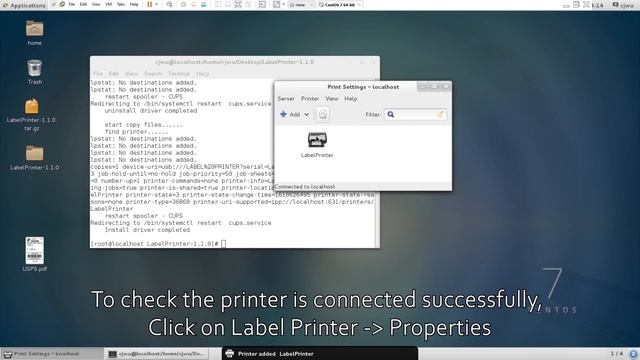 4 Installing Label Printer Driver on CentOS 7 and Prepare before use смотреть онлайн