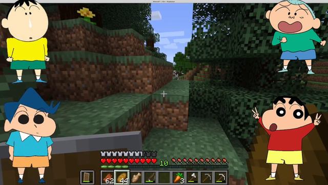 Shinchan Gifted Masao A Fox In Minecraft Episode 15 смотреть онлайн