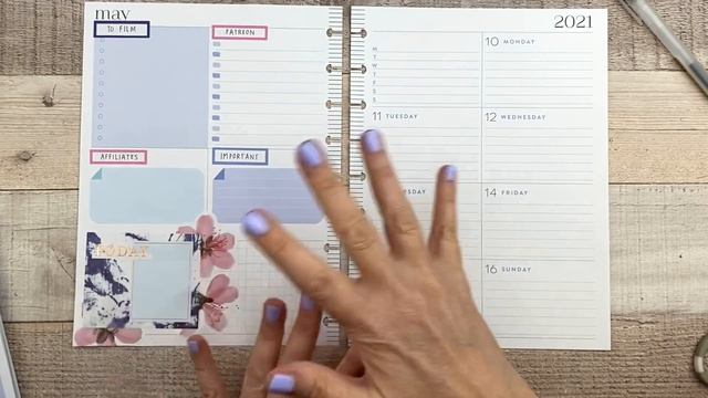 Plan With Me | Classic Dashboard Happy Planner | May 10-16, 2021 | Indigo and Pressed Florals смотреть онлайн