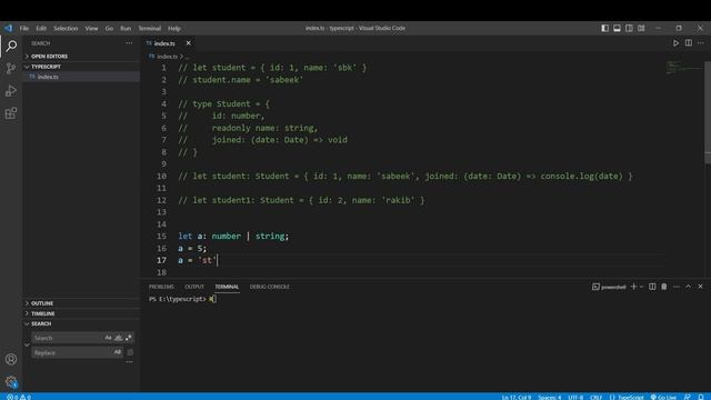 Introduction to union in TypeScript смотреть онлайн
