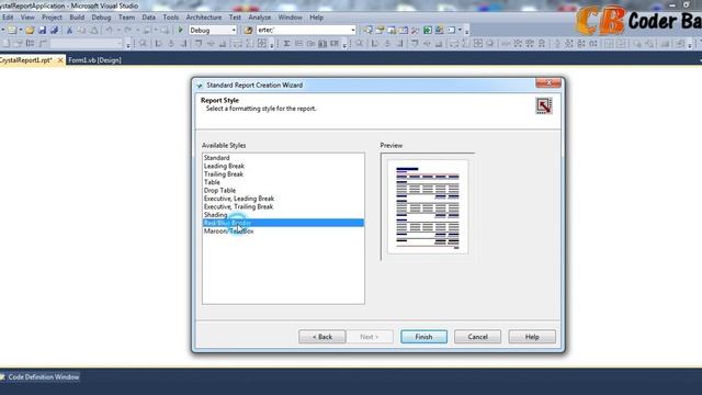 Crystal Reports Tutorial in VB.Net | CODERBABA | Part-01 смотреть онлайн