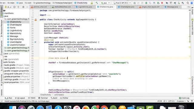 Firebase Chat App ChatActivity, Message TextField layout problem fix! смотреть онлайн