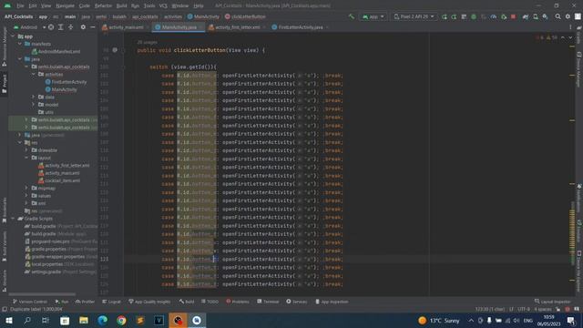 Приложение Коктейли на Java в Android Studio. Урок 15. Обрабатываем нажатие каждой кнопки. смотреть онлайн
