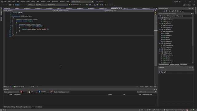 C# Урок 3 - начало Abstract Classes(Абстрактные классы), Interface(Интерфейсы) смотреть онлайн