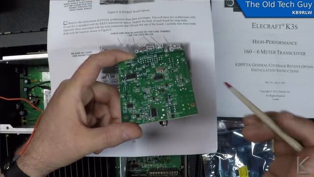 Ham Radio - Electraft K3 upgrade, Installing the KSYN3A board. смотреть онлайн