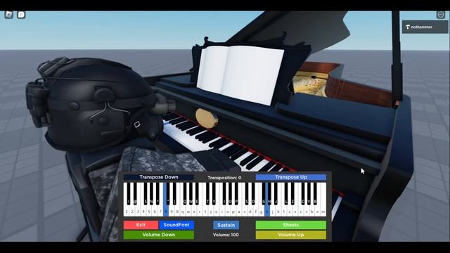 Doors OST - Jeff's Jingle | Roblox Piano смотреть онлайн