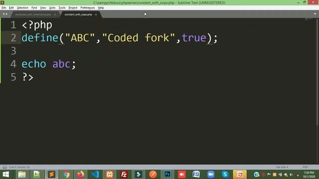 Class Constant In Php (Hindi) смотреть онлайн