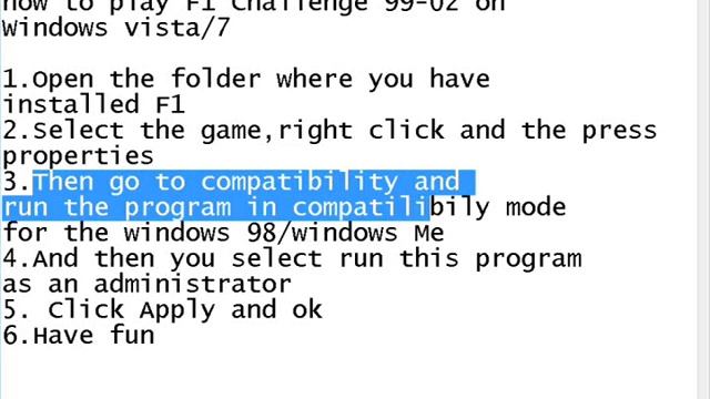 How to play F1 Challenge 99-02 on Windows vista/7 смотреть онлайн
