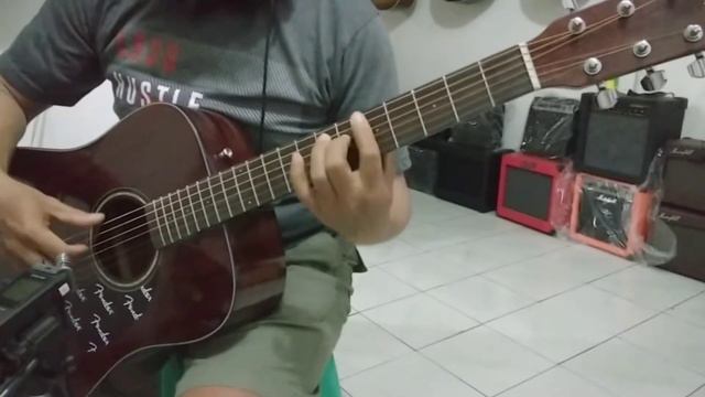 Test Gitar Akustik Elektrik Fender CD60 All Mahoghany