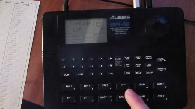 ALESIS SR-16 Hi-Hats & Cymbals sounds. смотреть онлайн