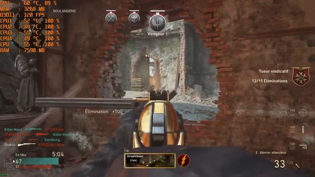 Call of Duty World War II/I5 2300/GTX 1050TI benchmark смотреть онлайн