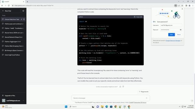 Extract data from a text file with keywords using Python смотреть онлайн