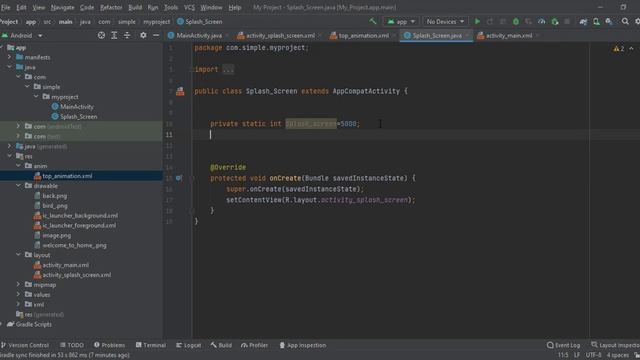 How to create a Splash Screen in android studio | Splash screen 2022 [ Android Studio Animation] смотреть онлайн