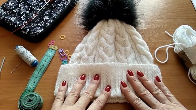 Вязанная шапка косами Drops Lima смотреть онлайн