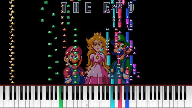 Super Mario World (SNES) - Ending Theme [Midi Rip] *Synthesia* смотреть онлайн