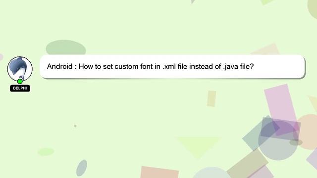 Android : How to set custom font in .xml file instead of .java file? смотреть онлайн
