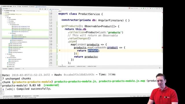 Advanced Web Apps 2019 Angular | S1P16 | Using Observable pipes to map data смотреть онлайн