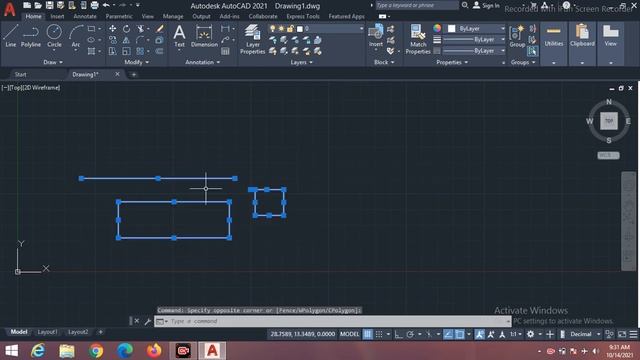 How to use Extend command in 2D AutoCAD 2021 in Hindi. AutoCAD Tutorial смотреть онлайн