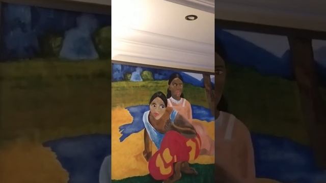 Картина холст масло, багет дерево, 124см*124см, Автор А.Башкирова смотреть онлайн