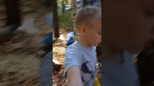 Убираем мусор в лесу, его тут полно. смотреть онлайн