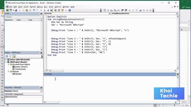 String manipulation, xử lý chuỗi hàm InStr - Học VBA Căn Bản смотреть онлайн