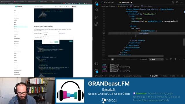 Frontend Features Using Chakra UI & GraphQL | Building A GRANDstack Podcast App: Episode 6 смотреть онлайн