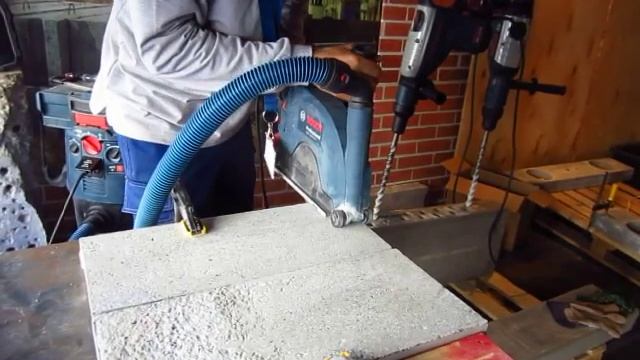 Bosch инструмент. Обработка бетона болгаркой 26-230 LVA с защитным кожухом. 2015 г. №13 смотреть онлайн