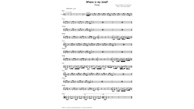 Where is my mind (Pixies) [DRUMLESS BACKING TRACK] смотреть онлайн