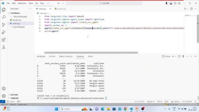 Talk With Csv File Using Langchain Agents & OpenAI |Tutorial:4 смотреть онлайн