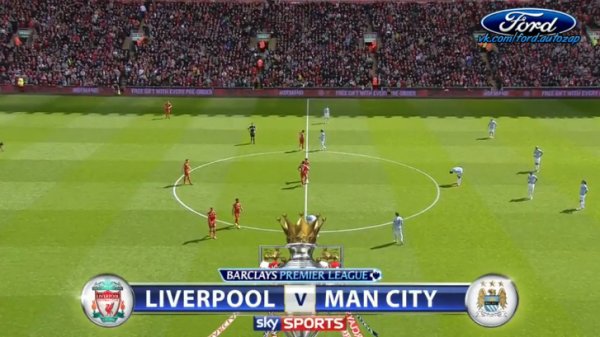 Liverpool FC vs Manchester City full match  1 half 13/04/2014 @ford.autozap