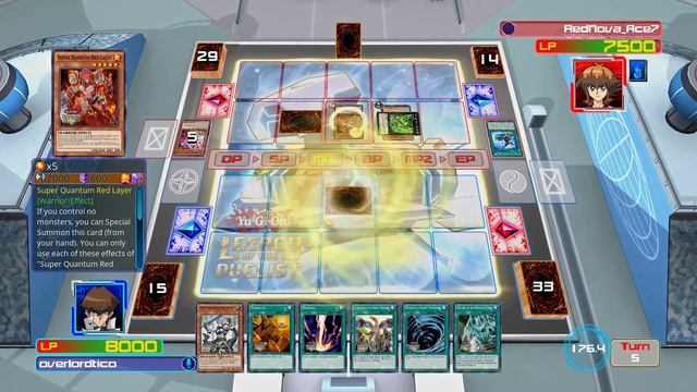 Yugioh Online BLUE EYES vs SUPER QUANTUM Legacy of the Duelist смотреть онлайн