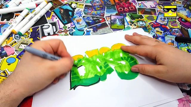 ГРАФФИТИ - BARS !!! КАК НАРИСОВАТЬ? !!! урок граффити graffiti logo смотреть онлайн