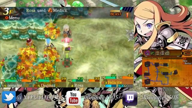 Etrian Mystery Dungeon Let's Play Part 4 -Emerald Corpse (part 2) смотреть онлайн