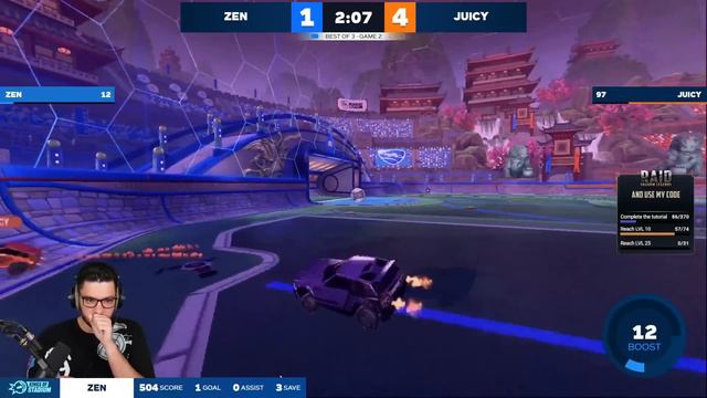 ZEN VS JUICY | ROCKET LEAGUE 1V1 смотреть онлайн