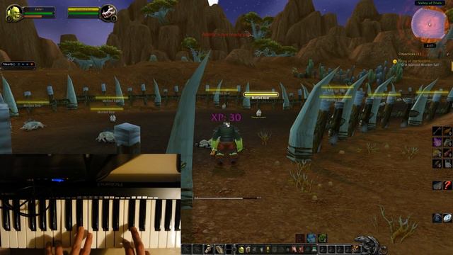 Playing WoW on a MIDI keyboard - test смотреть онлайн