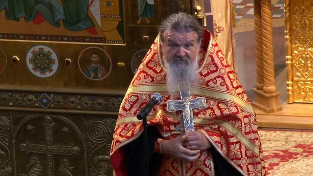ПРОПОВЕДЬ о. Андрея Лемешонка после Акафиста влм. Пантелеимону в Вокресенье 8 Августа 2021 г