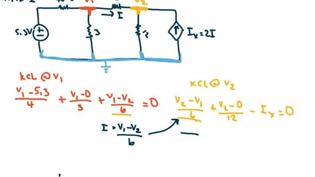 Node Voltage Method Example 3 смотреть онлайн