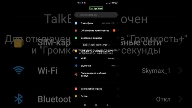 Как отключить функцию TalkBlak на любом Xiaomi смотреть онлайн