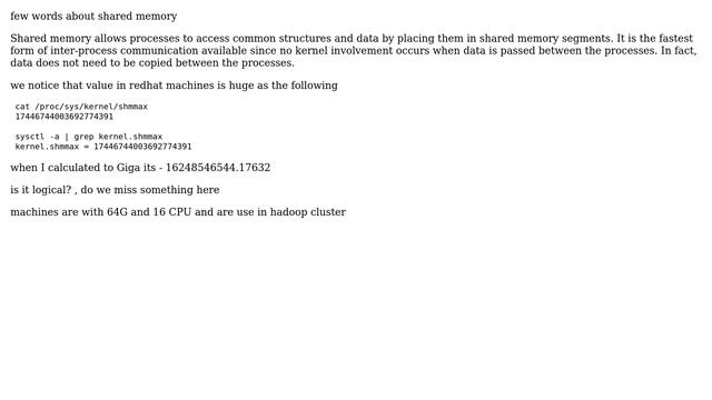 Unix & Linux: SHMMAX + how effected kernel parameter that not set correctly by mistake смотреть онлайн