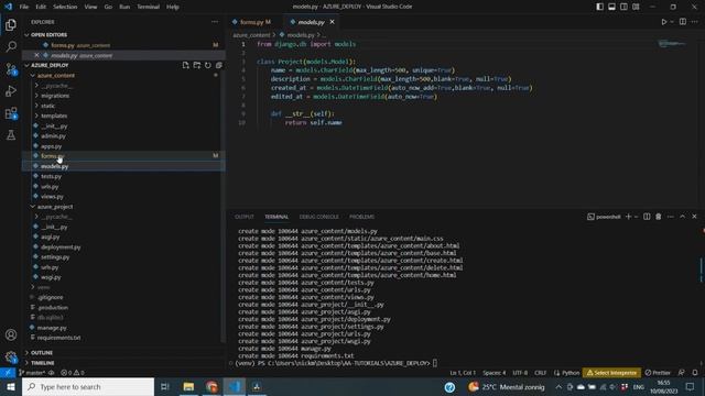 Deploy Django App on Azure #2: Pushing our Code to GitHub with Git смотреть онлайн