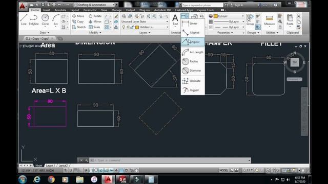 How to Use Rectangle Command in AutoCAD [Urdu] смотреть онлайн