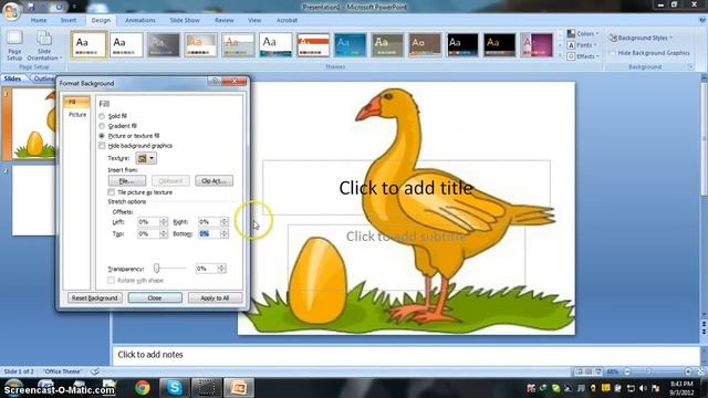 How to Change Background of Microsoft Office PowerPoint 2007 смотреть онлайн
