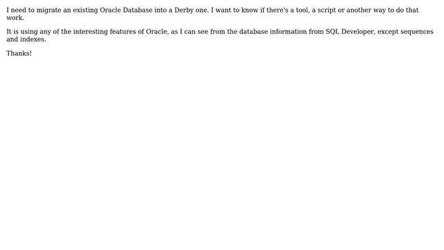 Databases: Convert Oracle database to Derby смотреть онлайн
