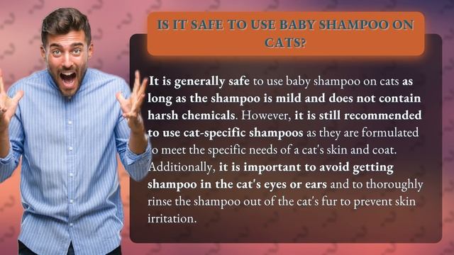 Is it safe to use baby shampoo on cats? смотреть онлайн