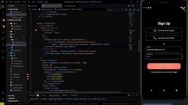 Flutter - Sign In and Sign Up using Email and Password with Firebase || Todo App #03 смотреть онлайн